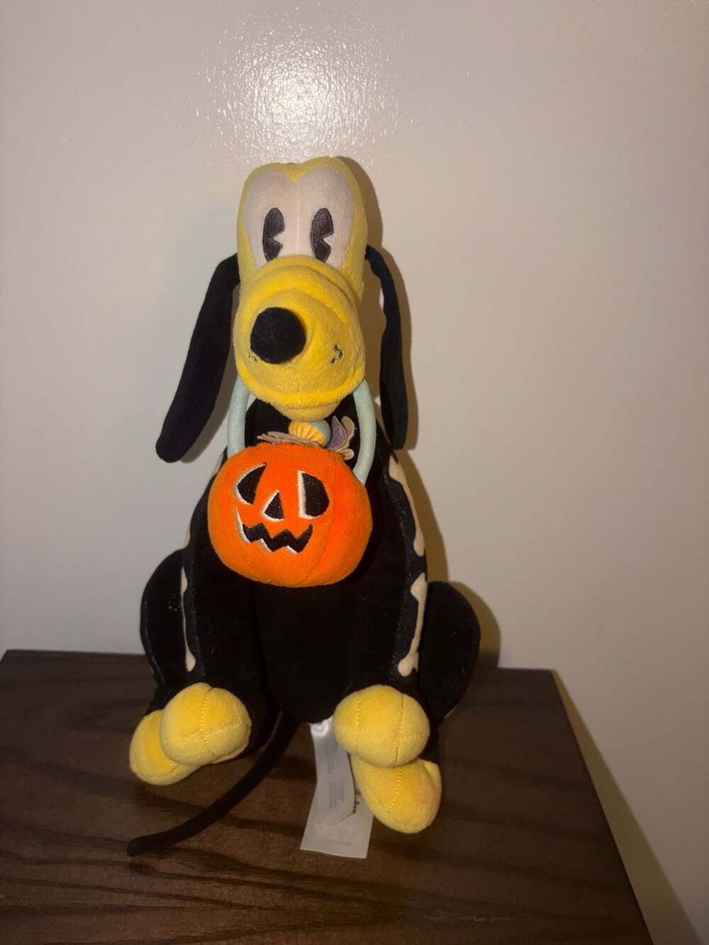Disney Pluto Halloween Skeleton Plush Toy